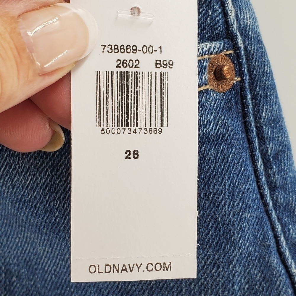 NWT Old Navy curvy straight margarita style crop jeans 26 - Picture 4 of 12